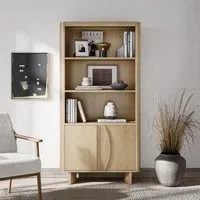 Cara Oak 2 Door Display Cabinet