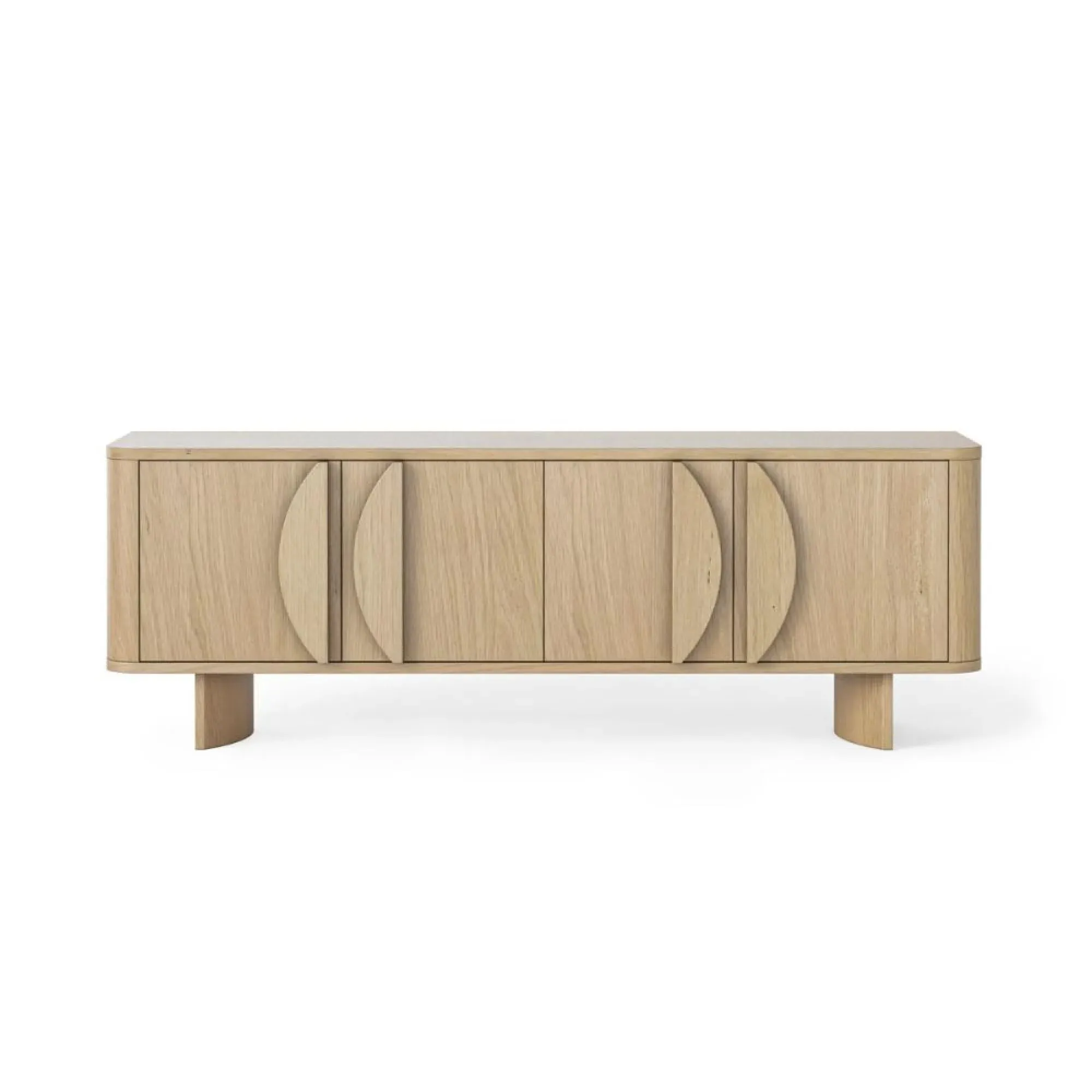 Cara Oak TV Unit with Storage - Oak