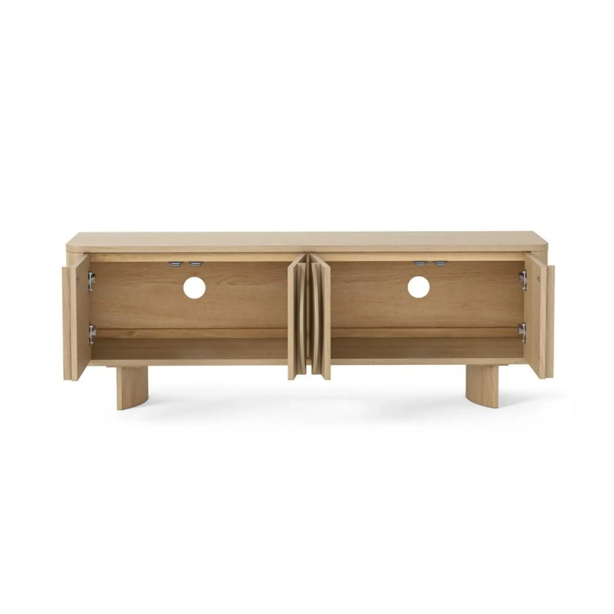 Cara Oak TV Unit with Storage - Oak