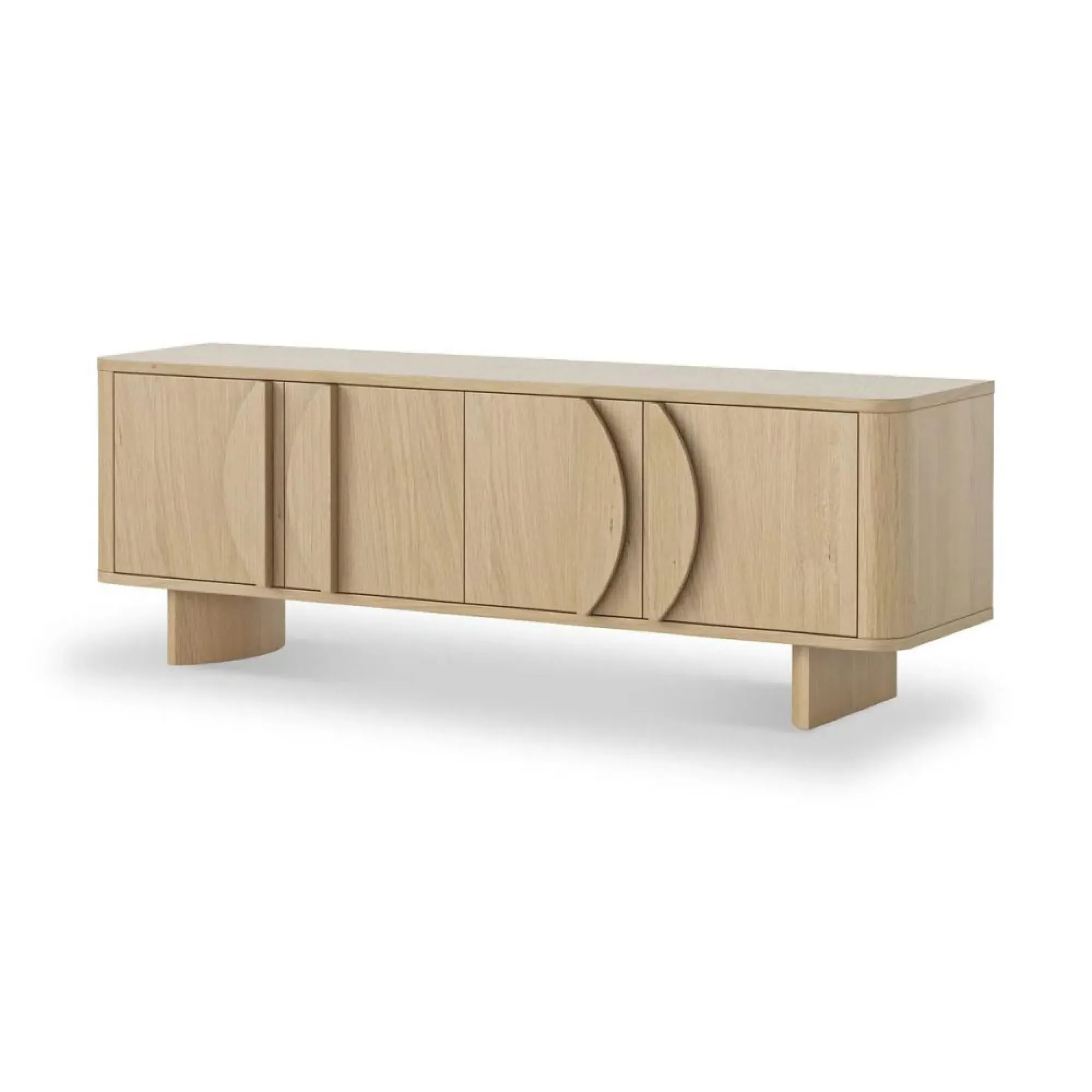 Cara Oak TV Unit with Storage - Oak