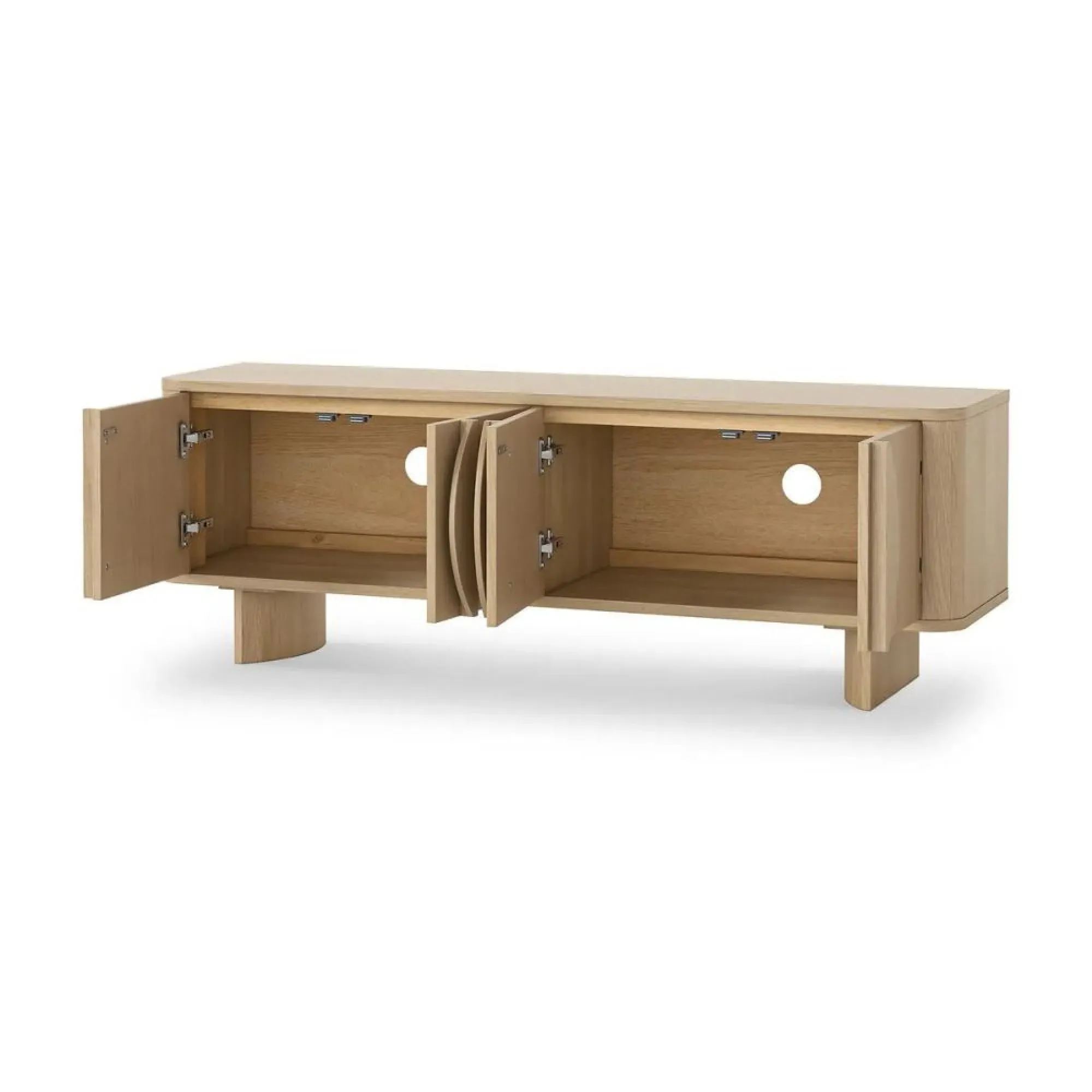 Cara Oak TV Unit with Storage - Oak