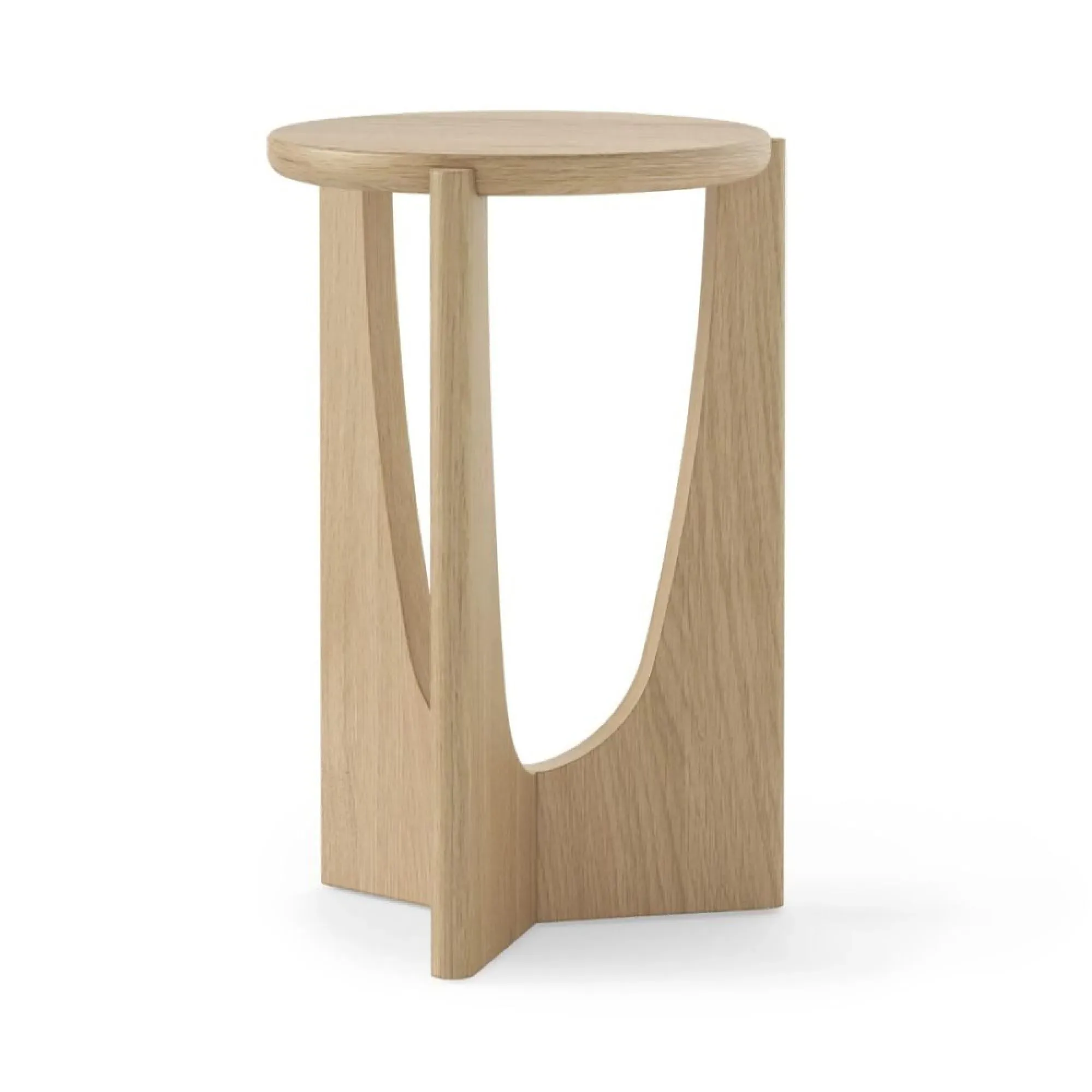 Cara Round Side Table - Oak