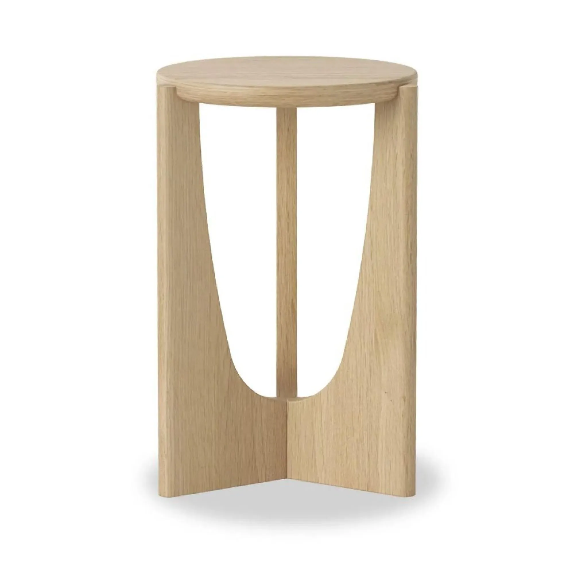 Cara Round Side Table - Oak