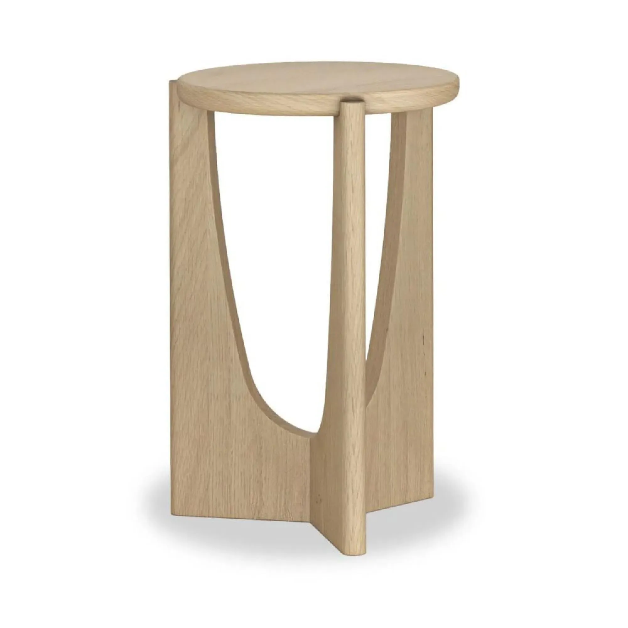 Cara Round Side Table - Oak