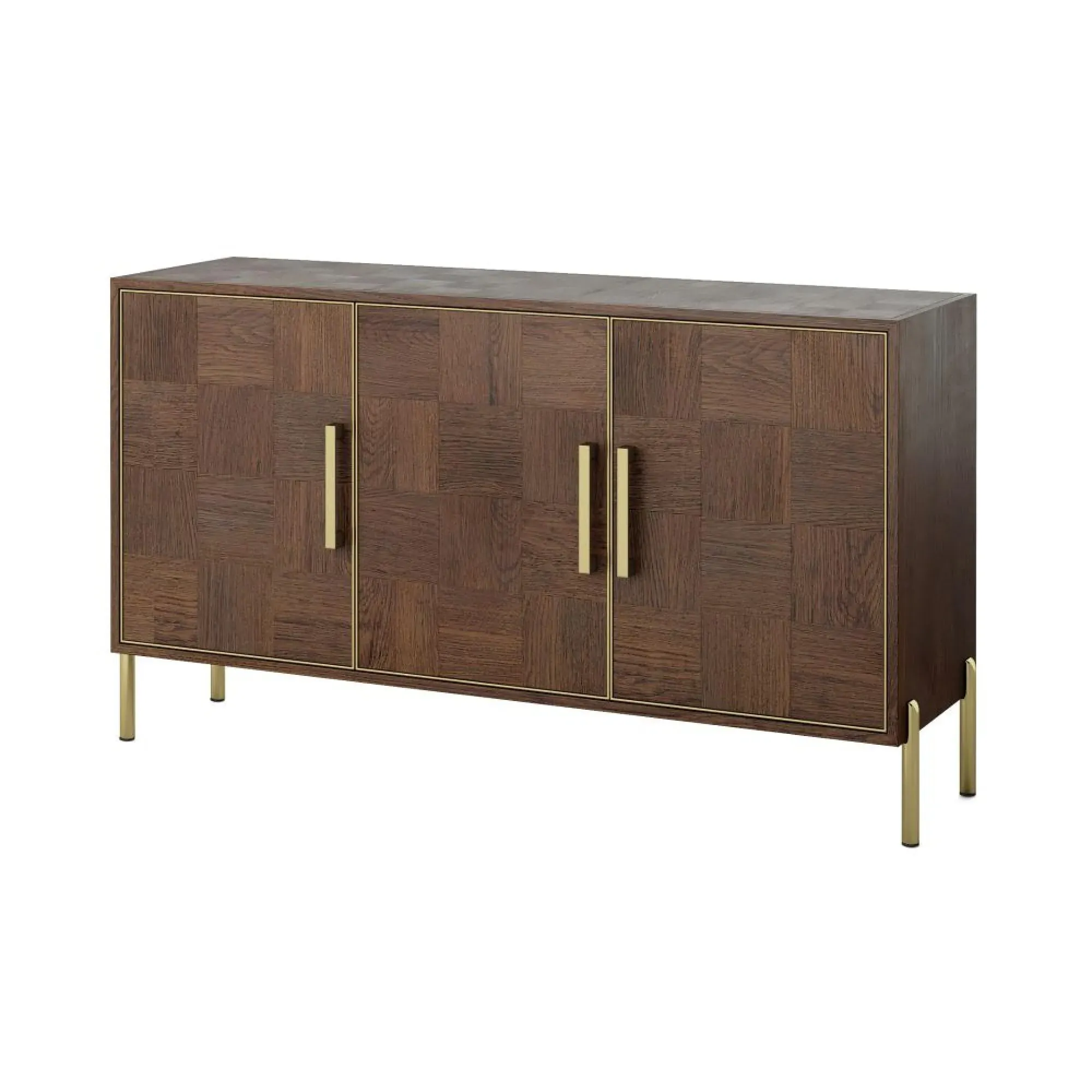 Gambit 3 Door Large Sideboard - Dark Brown