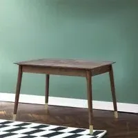 Gambit 4-6 Seater Extending Dining Table - Dark Brown