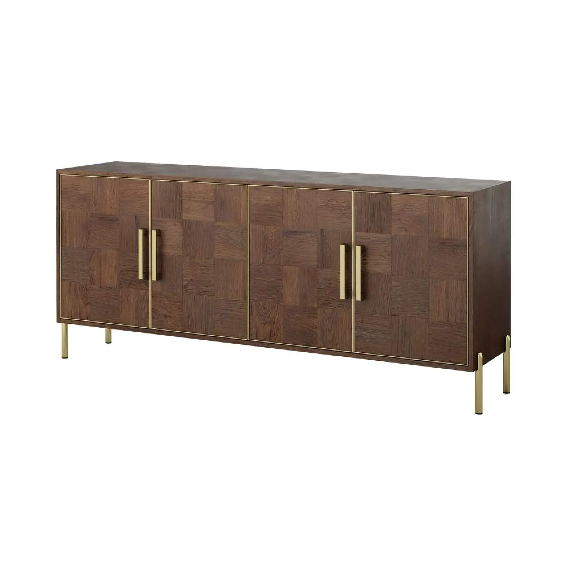 Gambit Extra Large 4 Door Sideboard - Dark Brown