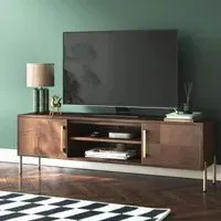Gambit Large Storage TV Unit - Dark Brown