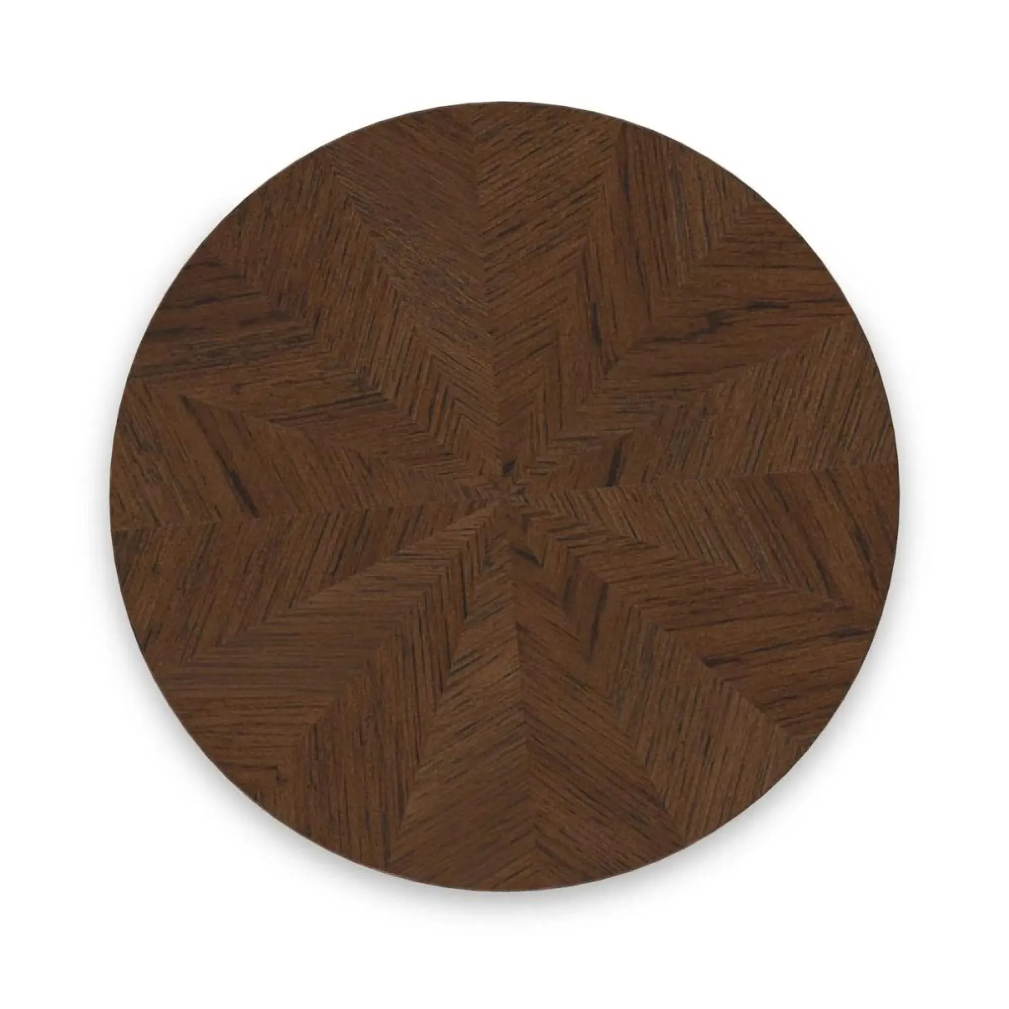 Gambit Round Side Table - Dark Brown
