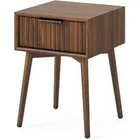 Harley 1 Drawer Side Table - Walnut