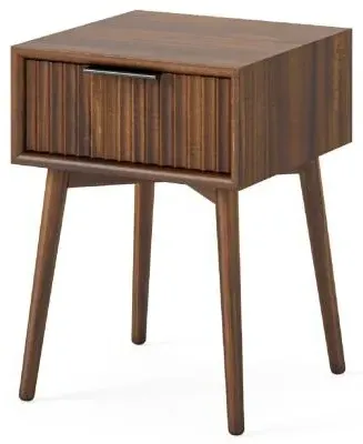 Harley 1 Drawer Side Table - Walnut image