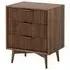 Harley 3 Drawer Bedside Cabinet - Walnut