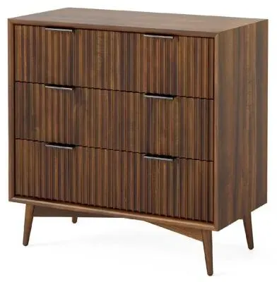 Harley 3 Drawer Small Chest - Walnut