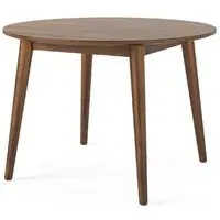 Harley 4 Seater Round Dining Table - Walnut