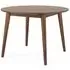Harley 4 Seater Round Dining Table - Walnut