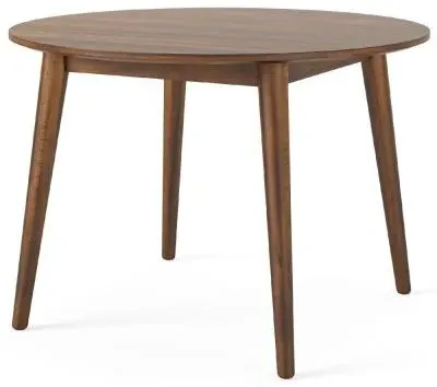 Harley 4 Seater Round Dining Table - Walnut image