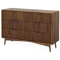Harley 6 Drawer Wide Chest - Walnut
