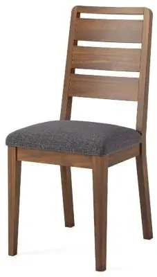 Harley Ladder Back Dining Chair Set - Walnut image