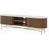 Harvard 180cm Fluted Curved TV Unit - Walnut, Marble