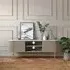 Isabella 180cm Fluted Curved TV Unit with Storage - Grey