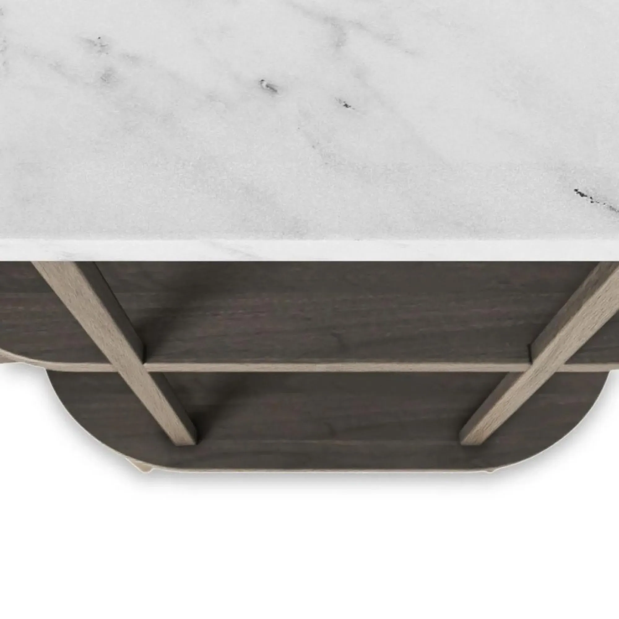 Isabella Mini 2 Door Fluted Curved Sideboard - Grey