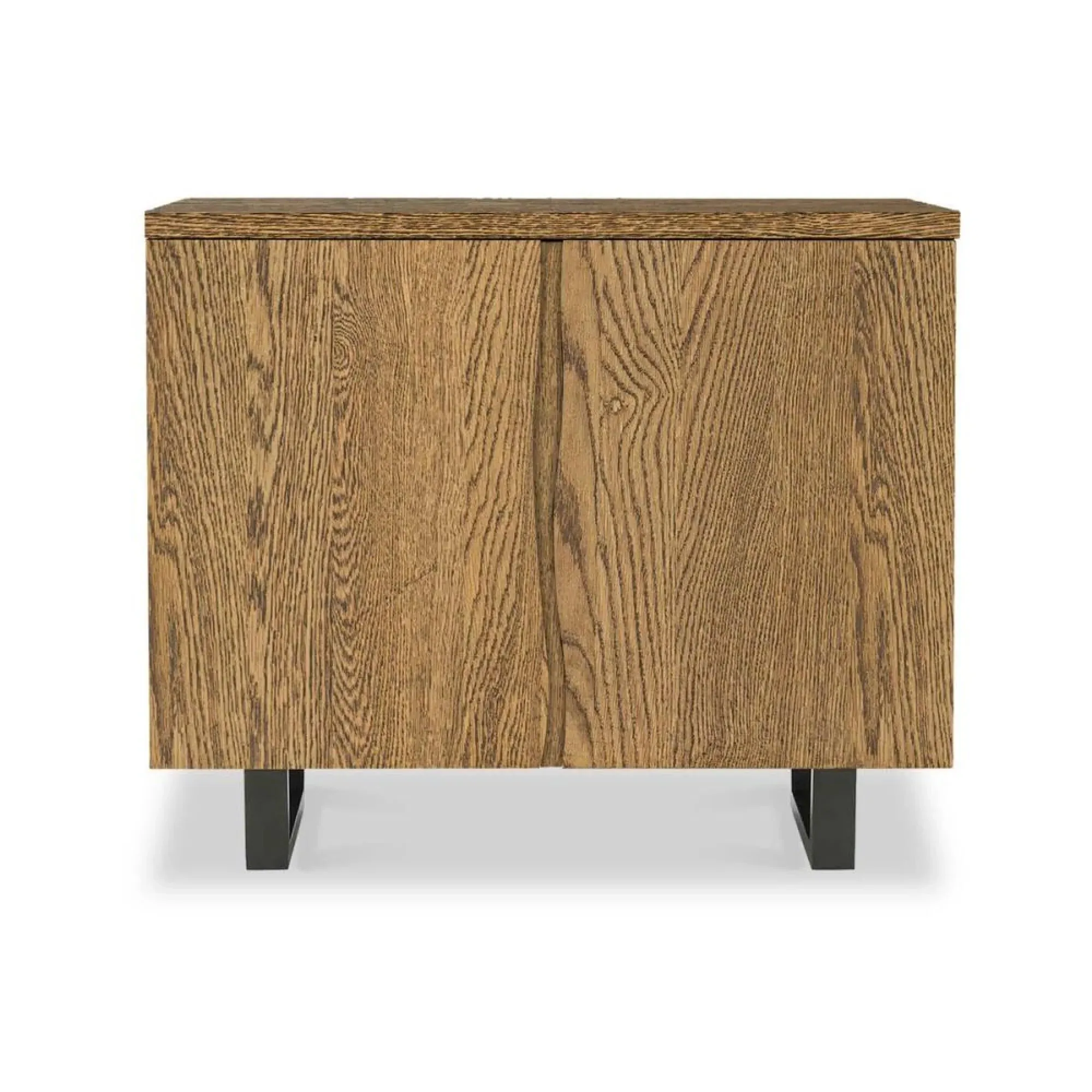 Jersey Industrial 2 Door Small Sideboard - Waxed Oak