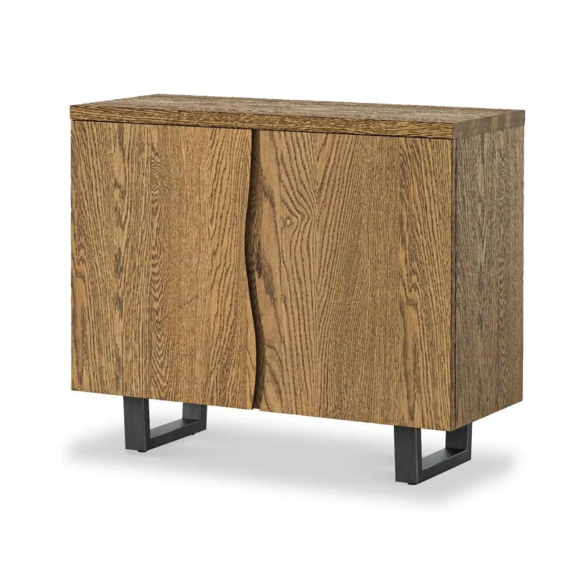 Jersey Industrial 2 Door Small Sideboard - Waxed Oak