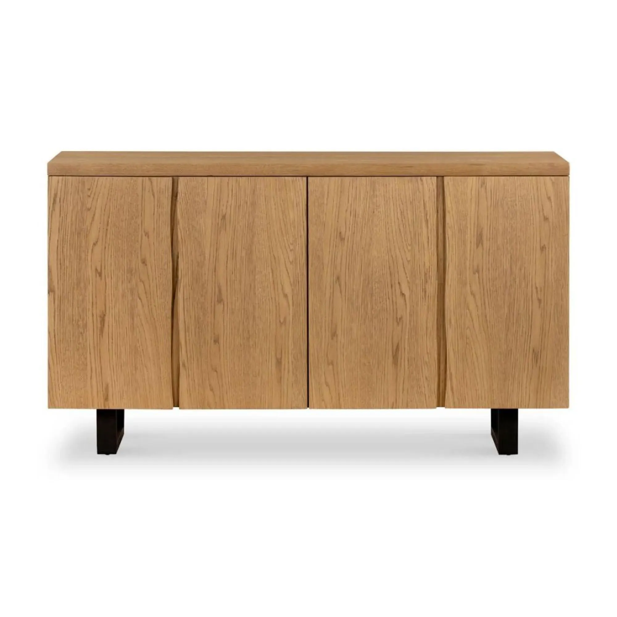 Jersey Industrial 4 Door Large Sideboard - Waxed Oak