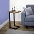 Jersey Oak Square Side Table - Waxed Oak, Black
