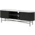 Lucas 150cm Fluted Curved TV Unit - Black, Mango Wood