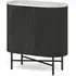 Lucas Mini 2 Door Fluted Sideboard - Black, Mango Wood