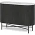 Lucas Small 2 Door Fluted Sideboard - Black, Mango Wood