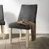 Luna Fabric Dining Chair Set - Charcoal