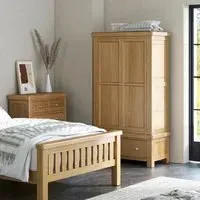 Normandy 2 Door Wardrobe - Oak