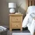 Normandy 2 Drawer Bedside Cabinet - Oak