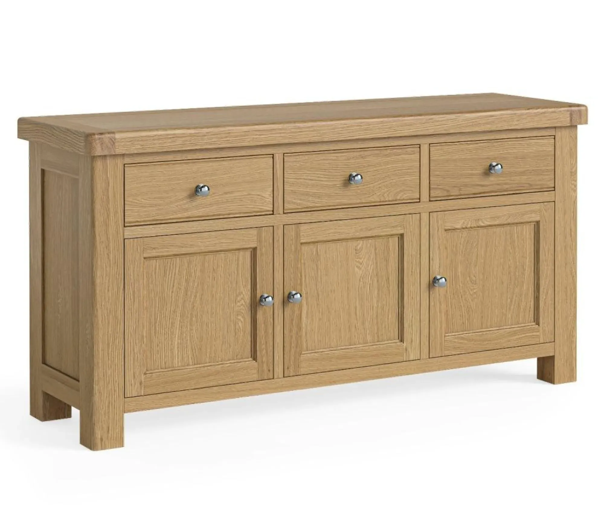 Normandy 3 Door Large Sideboard - Oak