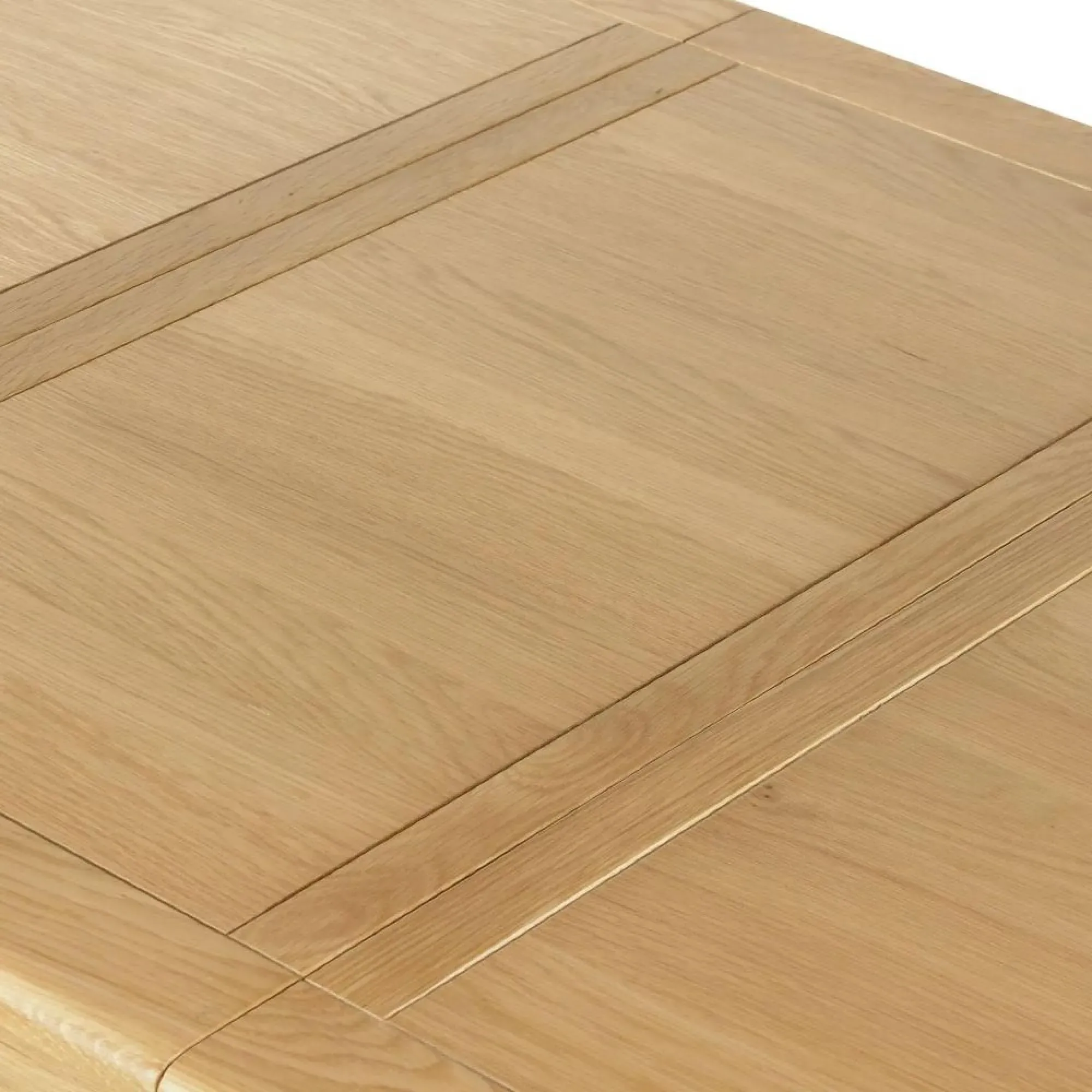 Normandy 8-10 Seater Extendable Dining Table with Cross Leg - Oak