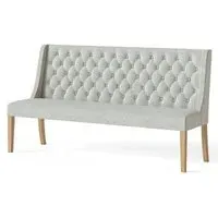 Normandy Button Back Sofa - Beige, Fabric