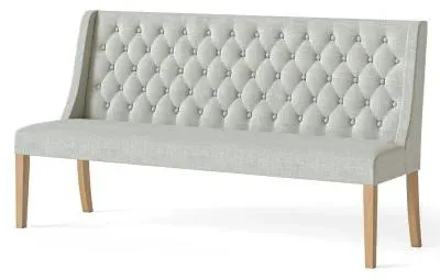 Normandy Button Back Sofa - Beige, Fabric image