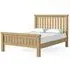 Normandy King Size Slatted Bed Frame - Oak