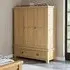 Normandy Oak 3 Door Triple Wardrobe