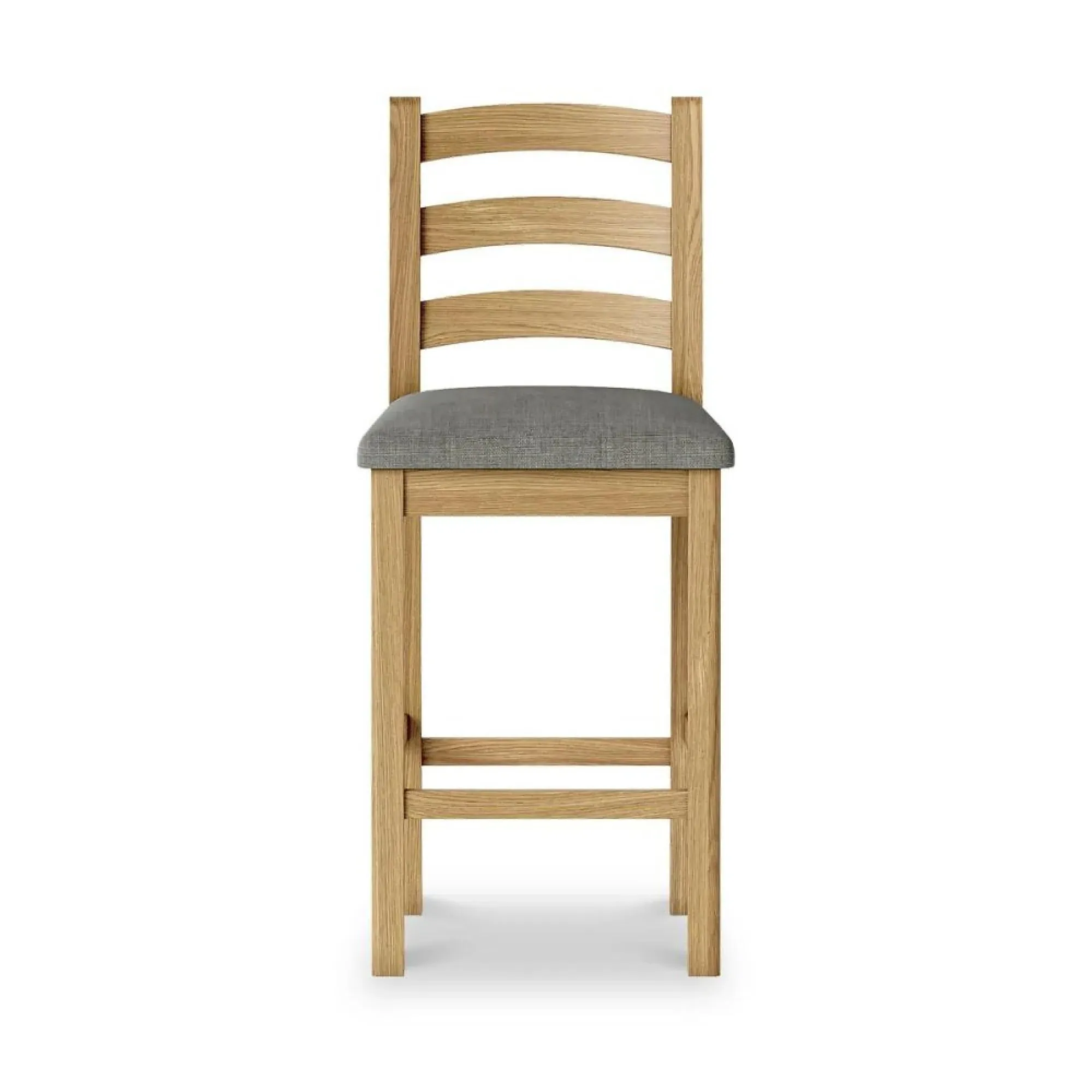 Normandy Oak Bar Stool Set - Charcoal, Fabric