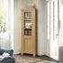 Normandy Oak Corner Display Cabinet - Oak