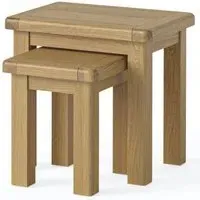 Normandy Oak Nest of 2 Tables