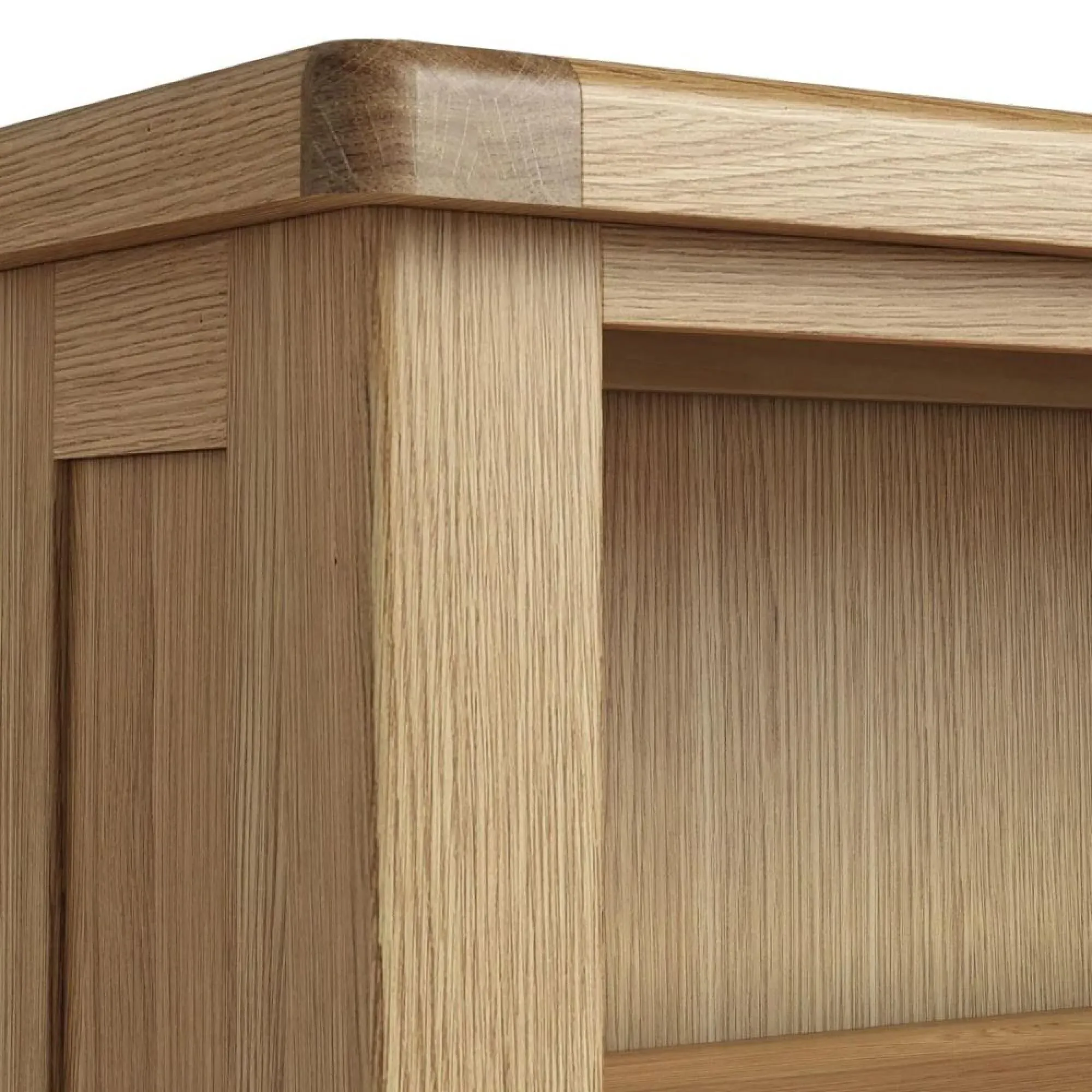 Normandy Oak Slim Bookcase with Drawer - Oak