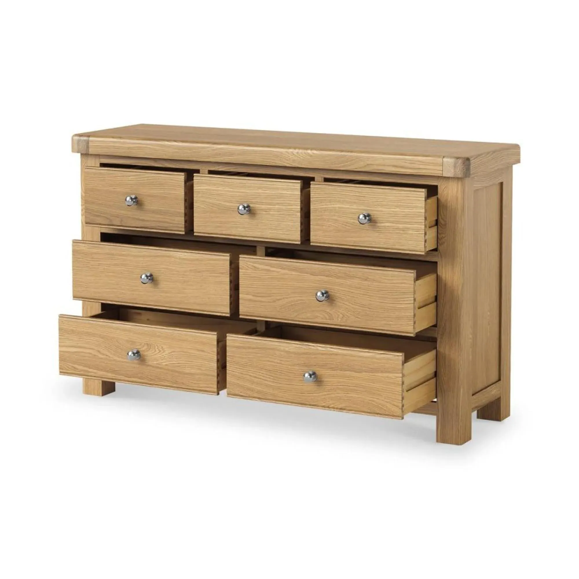 Normandy Oak Wide Chest of Drawers
