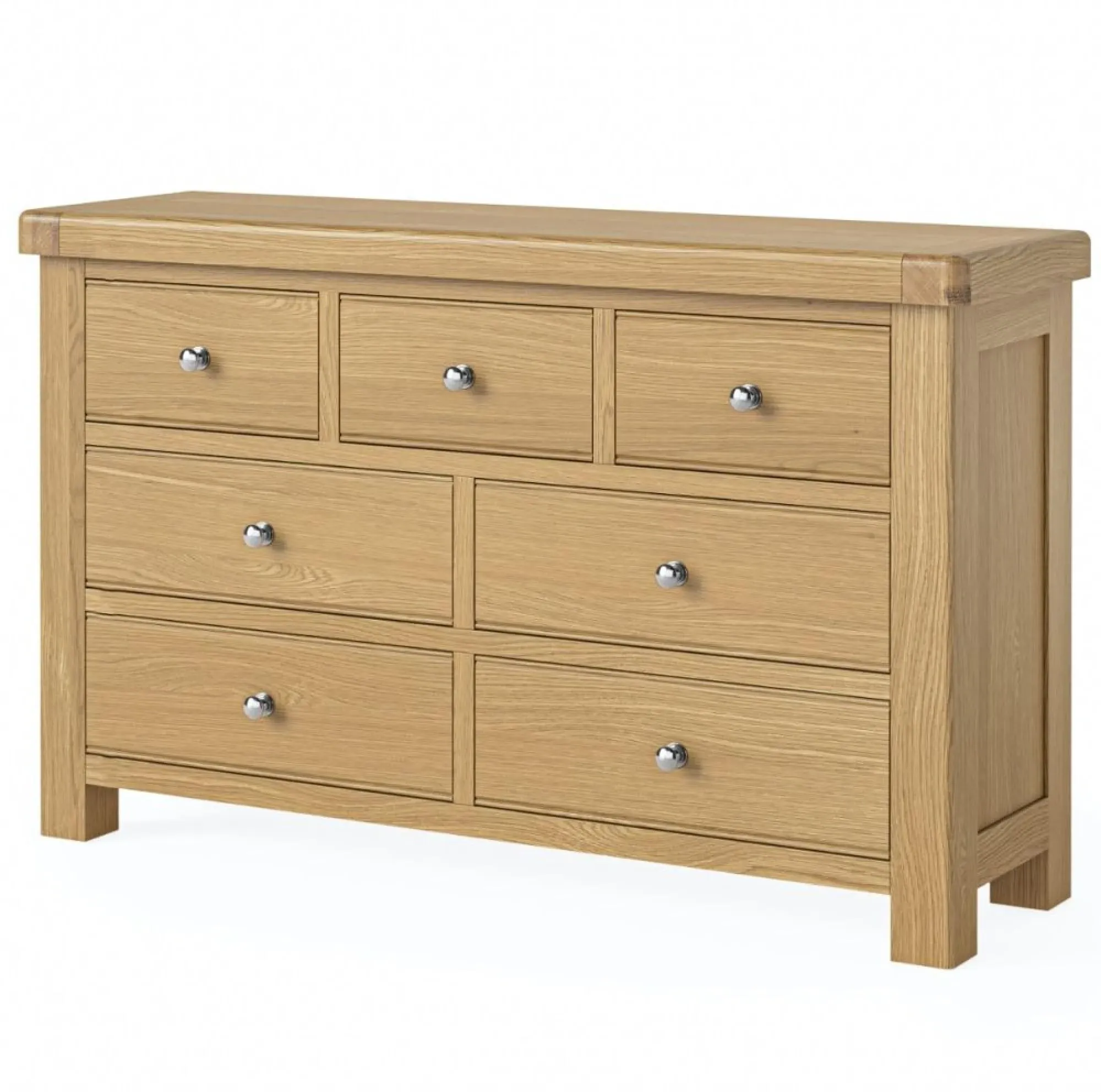 Normandy Oak Wide Chest of Drawers