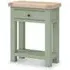 Salcombe 1 Drawer Telephone Table - Sage, Oak