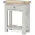 Salcombe 1 Drawer Telephone Table - Stone Grey, Oak