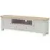 Salcombe 190cm Storage TV Unit - Stone Grey, Oak